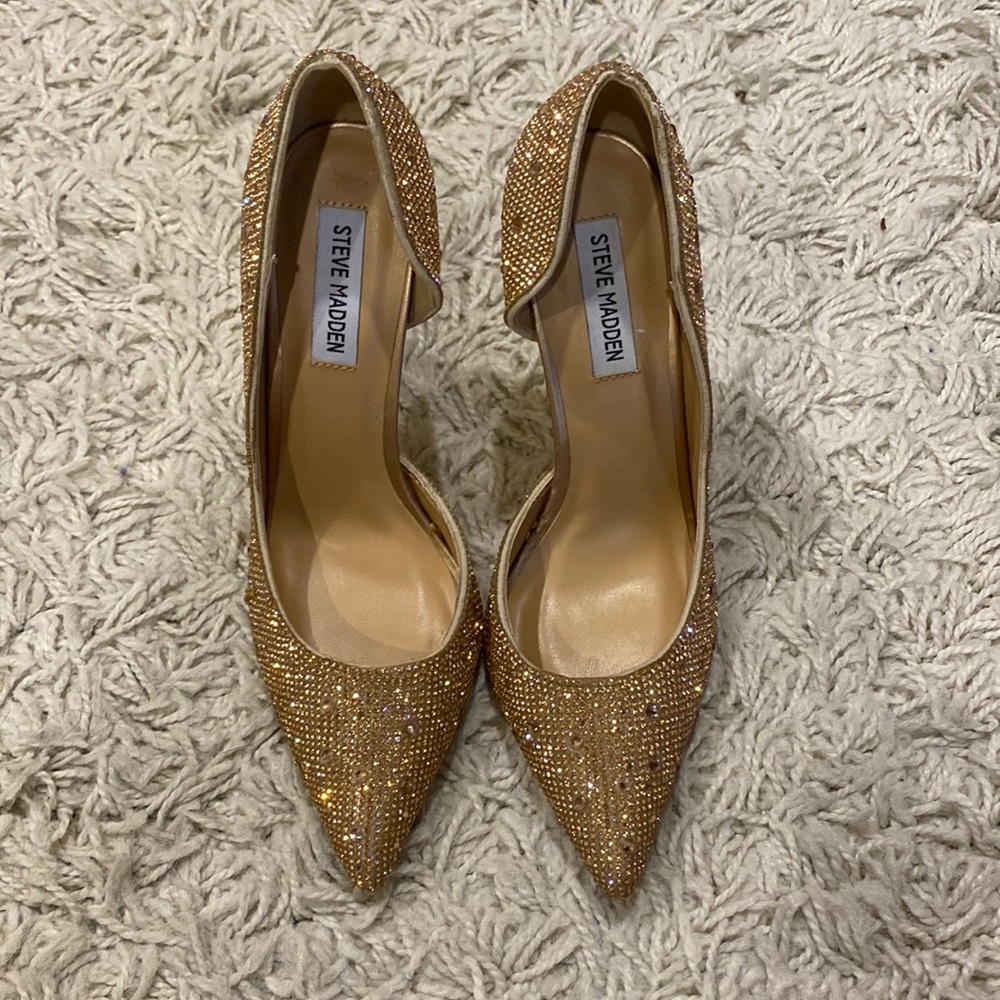 Steve Madden Teeno Crystal Heels/ Pumps